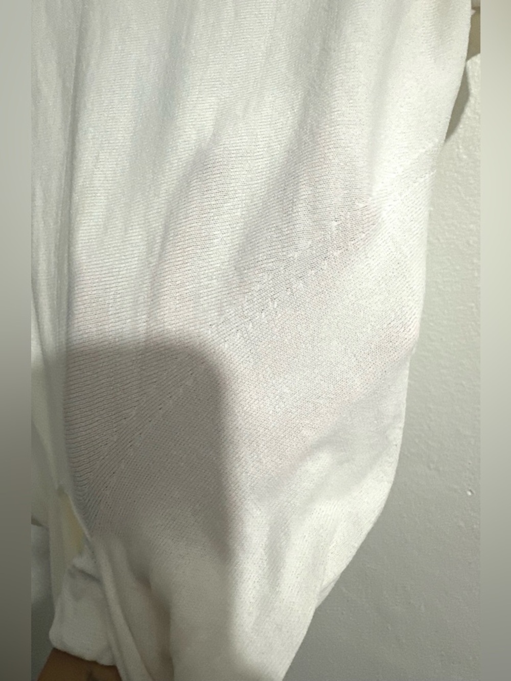 MODERN CITIZEN Jude Cropped Wrap Top Ivory Tie-Front Tee Sz L - Picture 15 of 16